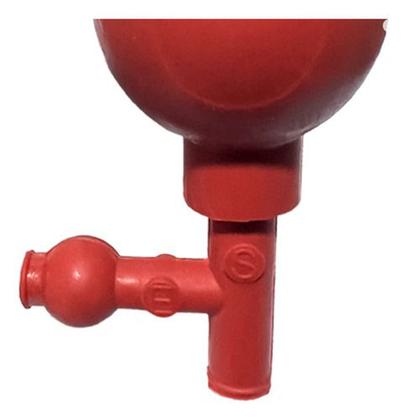 Imagem de Pipetador Tipo Pêra 3 Vias Vermelho P/ Pipeta Sorológica