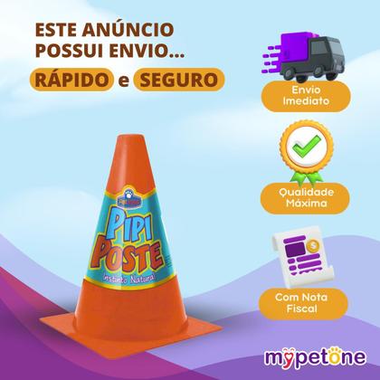 Pipi Poste Educador Raças Médias/Grandes Pet Injet - Laranja