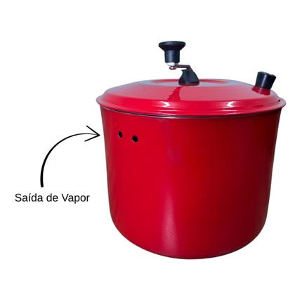 Imagem de Pipoqueira Alumínio Polido Grosso 4 Litros - Pipoca Doce E Salgada