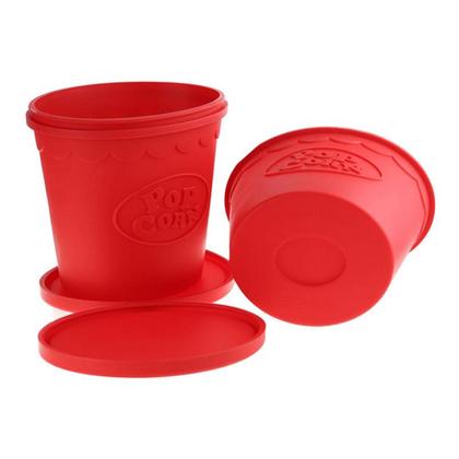 Imagem de Pipoqueira Balde Pote Pipoca Silicone Para Micro-ondas Filme