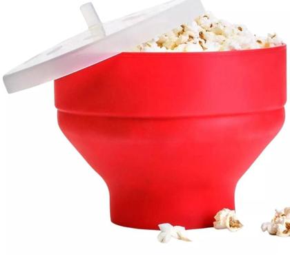 Imagem de Pipoqueira De Microondas Em Silicone Retrátil Balde Pipoca