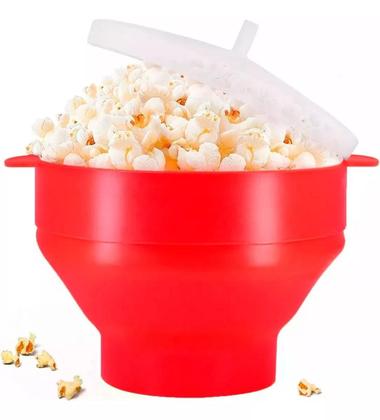 Imagem de Pipoqueira De Microondas Em Silicone Retrátil Balde Pipoca