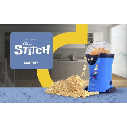 Imagem de Pipoqueira Elétrica Mallory Stitch Pipocas Sem óleo Azul 110V