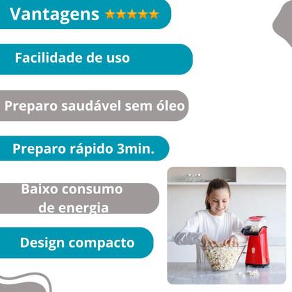 Imagem de Pipoqueira Elétrica Mini Joy 110V, Para Pipocas Rápidas