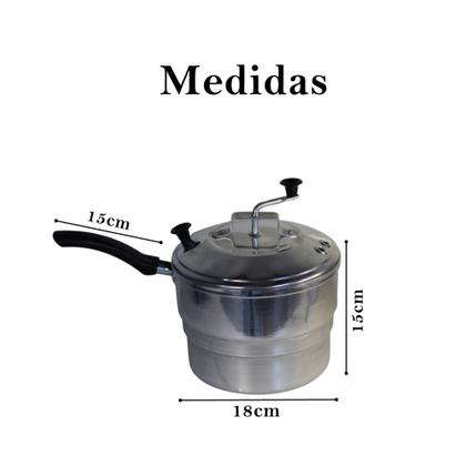 Imagem de Pipoqueira especial alumínio com manivela pipoca doce N 20