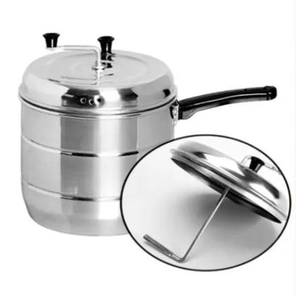 Imagem de Pipoqueira Panela Alumínio Grande 4,8 Litros Polida 