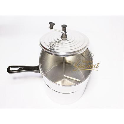 Imagem de Pipoqueira Panela De Alumínio Polido 5 Litros Luxo Nº 22 Pipoca Salgada E Doce