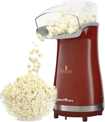 Imagem de Pipoqueira, Poplite inox Bpi01vi, Vermelho, 127V, Britânia