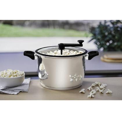 Imagem de Pipoqueira Tramontina Allegra em Aço Inox com Fundo Triplo 22 cm 5,6 L