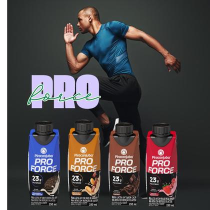 Imagem de Piracanjuba Whey 23g Pro Force Bebida Láctea Uht Zero Lactose Caixa 12x250ml
