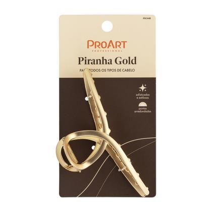 Imagem de Piranha de Cabelo Gold Laço Grande Pro Art PDC44 11,0x4,0cm