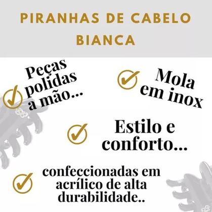 Imagem de Piranha de Cabelo Média Bianca São Paulo Tartaruga e Marfim 05 008 AATA
