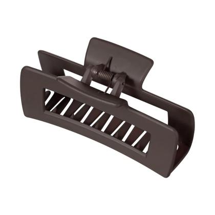 Imagem de Piranha De Cabelo Retangular Marrom Fosco Grande Proart