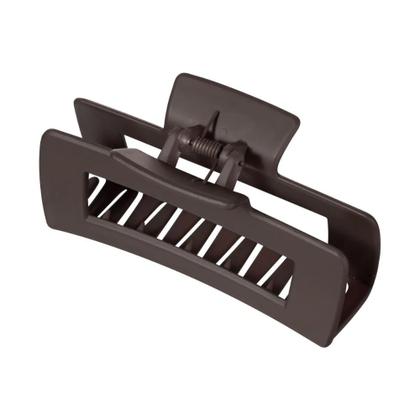 Imagem de Piranha De Cabelo Retangular Marrom Fosco Grande Proart