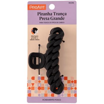 Imagem de Piranha De Cabelo Trança Preta Grande ProArt