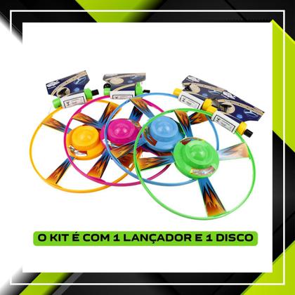 Imagem de Pirocoptero Lançador Disco Voador Brinquedo Infantil