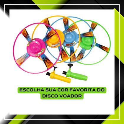 Imagem de Pirocoptero Lançador Disco Voador Brinquedo Infantil