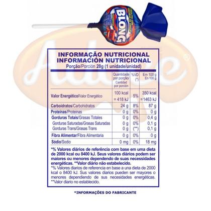 Imagem de Pirulito chicle blong gigante 24unx28g peccin