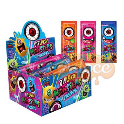 Imagem de Pirulito dip loko monsters neon 30unx10g danilla