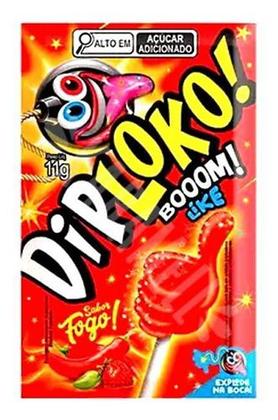 Imagem de Pirulito Diploko Sabor Fogo 15un Display Explode Na Boca