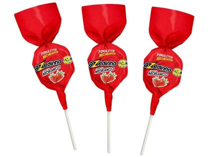 Imagem de Pirulito Pop Mania Azedinho Morango C/ 42unid 500g