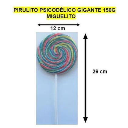 Imagem de Pirulito Psicodélico Chaves Grande (Diâmetro 12cm) 150g