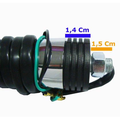 Imagem de Pisca Cromado Intruder 125 250 Chopper Virago Shadow Outras Lente Cristal 4 Peças