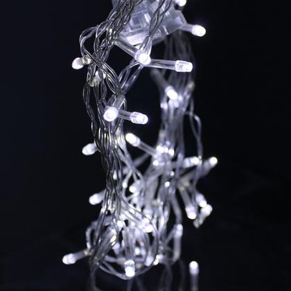 Imagem de Pisca de LED Cascata 100L 3M X 70CM 8 Modos Tomada Natal Ano Novo Festas Cores:Branco