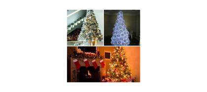 Imagem de Pisca de Natal 100 Lâmpadas Led Branco Frio 8 Funções 127v Fio Transparente 9 Metros, Fu Xing