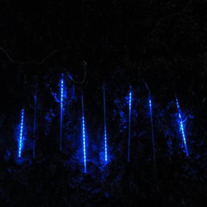 Imagem de Pisca Led Turbo Azul Snow Fall 50 cm 160 LEDs com 8 Tubos - COMMERCE BRASIL