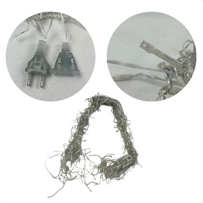 Imagem de Pisca Natal Cascata 10 metros 400 Leds Branco quente 