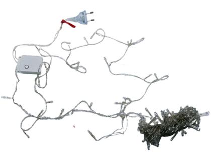 Imagem de Pisca-Pisca 100 Leds Brancos Fio Transparente 10m 220Volts - Global importadora e Comercio