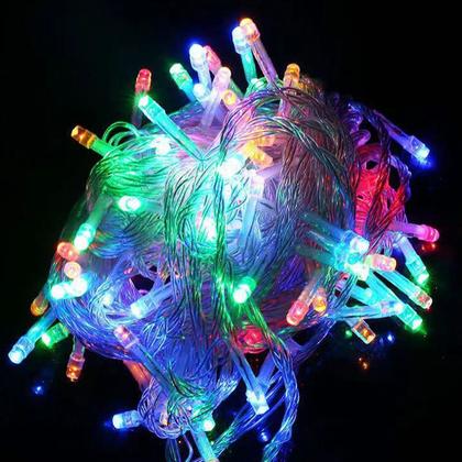 Imagem de Pisca-pisca 100 Leds Cordão De 9 Metros Decoração 127 Volts