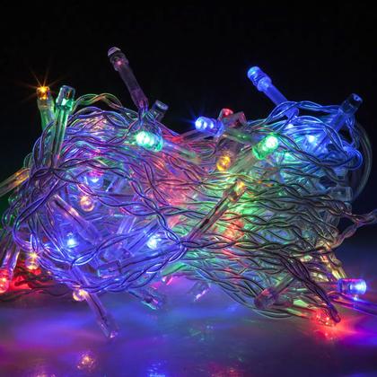 Imagem de Pisca-pisca 100 Leds Cordão De 9 Metros Decoração 127 Volts