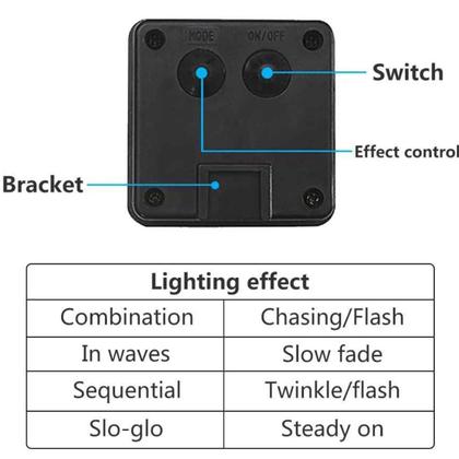 Imagem de Pisca Pisca 300 Led Solar Decoração de Natal á prova d'água