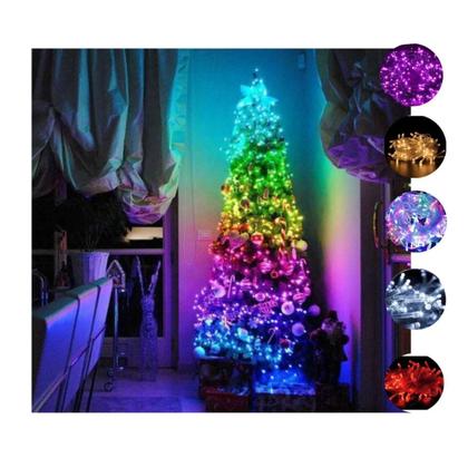 Imagem de Pisca Pisca 8 Funções 100 Leds Cordão Decoração Natalina Luzes Iluminação Decoração Led Natal