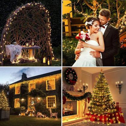 Imagem de Pisca Pisca Branco Frio Arvore De Natal 100 Leds 10 Metros