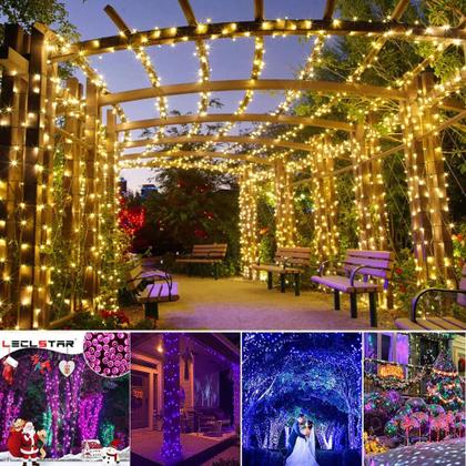 Imagem de Pisca Pisca Branco Frio Arvore De Natal 100 Leds 10 Metros