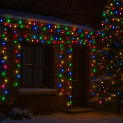 Imagem de Pisca Pisca Cascata 100leds Transparente 2,3m Branco Natal - - Colorido