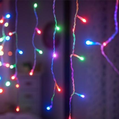 Imagem de Pisca Pisca Cascata 3,9m 300leds Branco Colorido Natal 220v