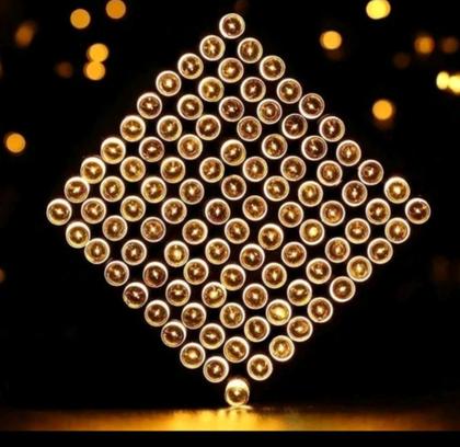 Imagem de Pisca Pisca Cordão De 100 LEDs Amarelo 10 Metros 127v Decoração Para Natal Luz Forte - Global