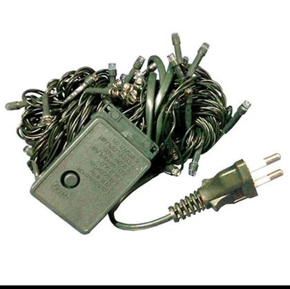 Imagem de Pisca Pisca Cordão De 100 LEDs Amarelo 10 Metros 127v Decoração Para Natal Luz Forte - Global