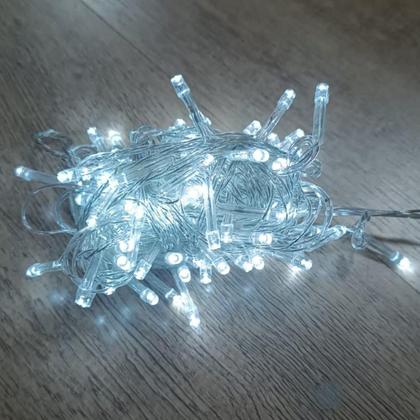 Imagem de Pisca Pisca Decorativo 9m 100 Led Branco Frio 8 Funções 127v