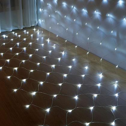 Imagem de Pisca Pisca Led Rede Cascata Com 320 LED 110v 8 Funções Festa Decoração