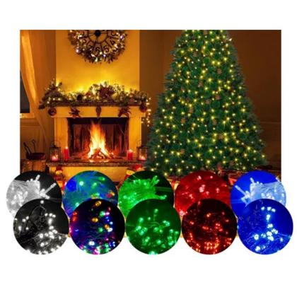 Imagem de Pisca Pisca Luz Led 100 Lampadas 8 Funções Natal 9 Metros Cores Decorativo