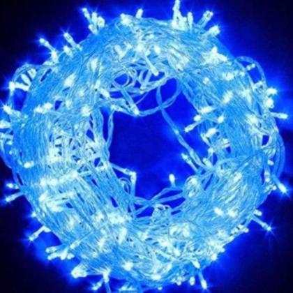 Imagem de Pisca Pisca Natal 100 Leds 10 Metros Fio Transparente Luz Decoração 110V 8 Funções Vários Cores
