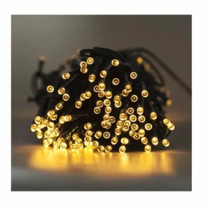 Imagem de Pisca-Pisca Solar Led 12m 100 Leds Luz Ambar 3000K 