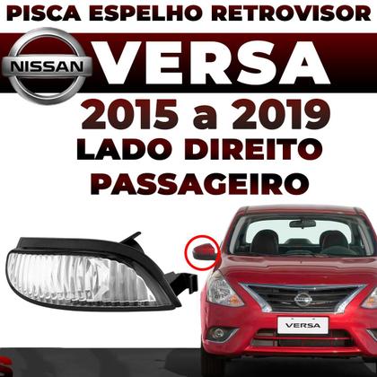 Imagem de Pisca Seta Retrovisor Nissan Versa 2015 2016 2017 2018 2019 2020 2021 V- Drive