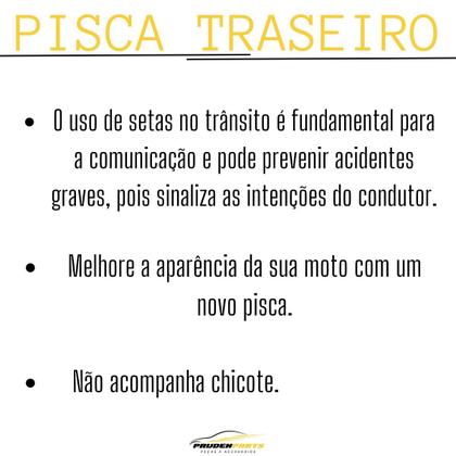 Imagem de Pisca traseiro seta lado direito ambar biz 100 2013/2016