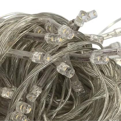Imagem de Pisca Varal Cordão Natal 300 Lâmpadas LEDs Branco 50M 220v